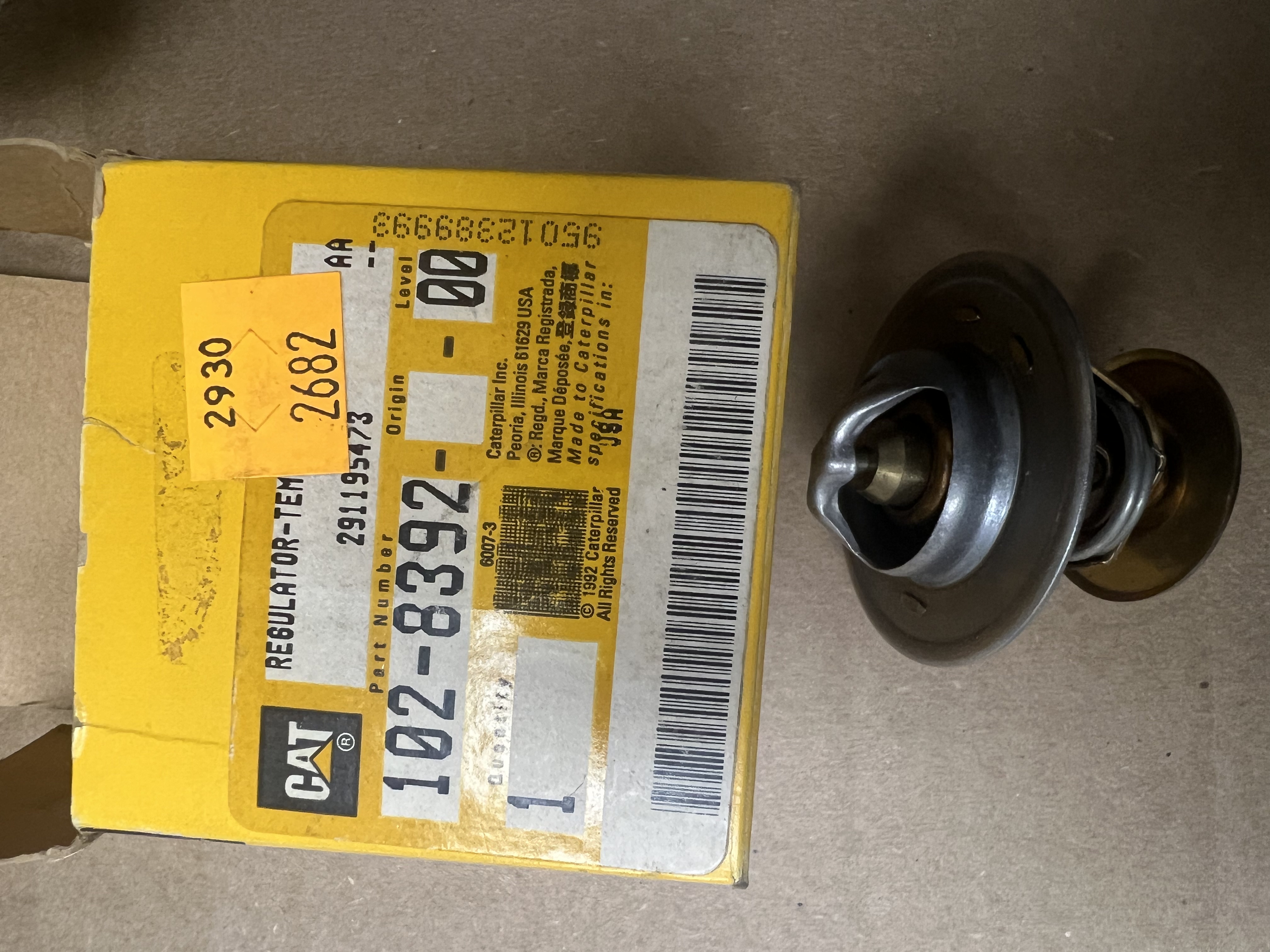 Caterpillar 102-8392 Water Temperature Regulator | eBay